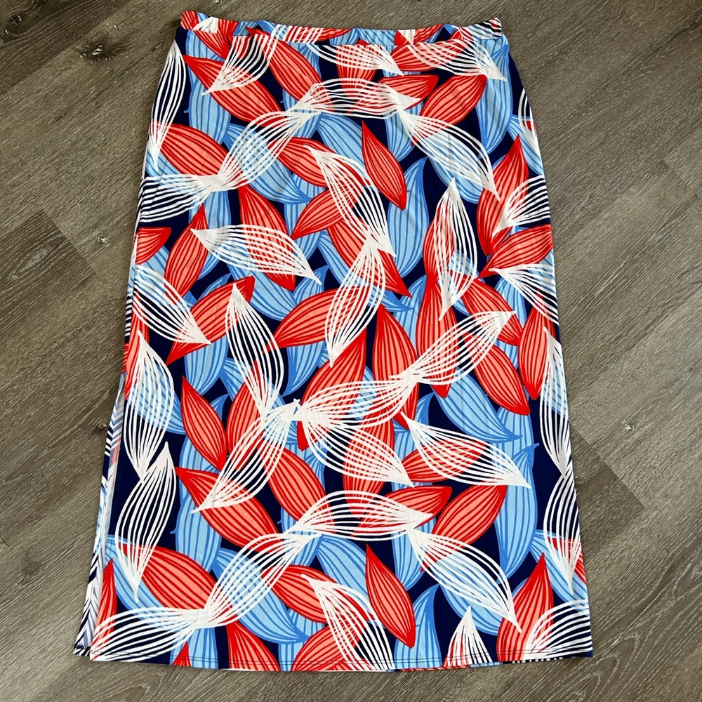 NWT 2XL Leota Lilian Fit n Flare Swing Dance Floral Print Skirt USA Made